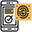 Fingerprint identification icon 64x64