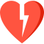 Broken heart icon 64x64