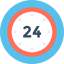 24 hours icon 64x64