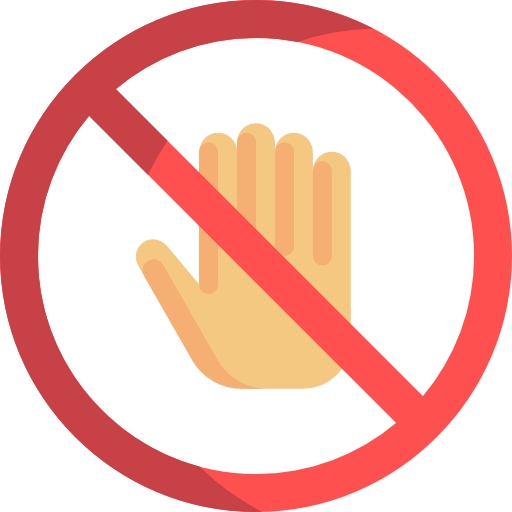 Do not touch icon