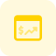 Line graph icon 64x64