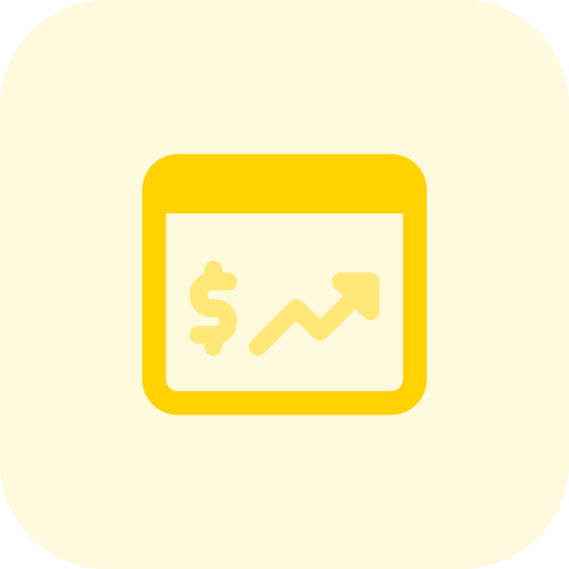 Line graph icon