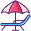 Beach chair Symbol 64x64