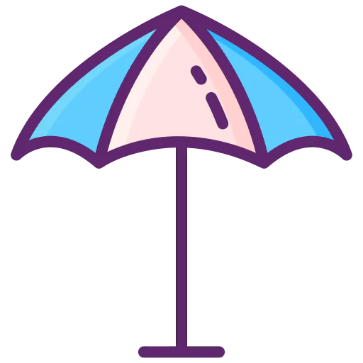 Beach umbrella Ikona