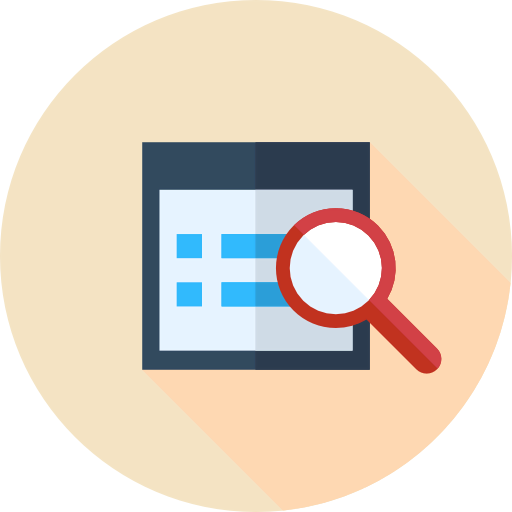 Magnifying lens icon