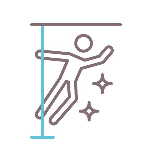 Pole dancer icon