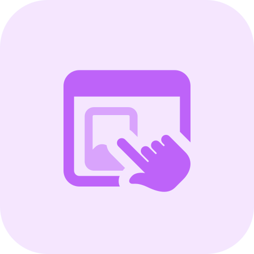 Touch and go icon