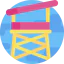 Lifeguard tower icon 64x64