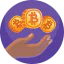 Bitcoins icône 64x64