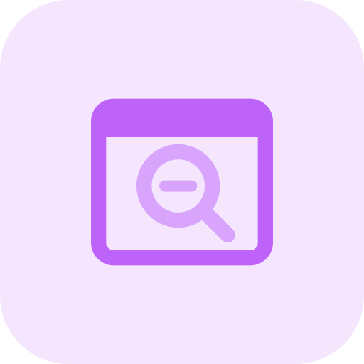 Zoom out option icon