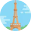 Eiffel tower icon 64x64