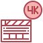 4k film Symbol 64x64