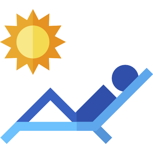 Sunbathing icon