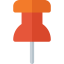 Push pin icon 64x64