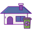 Garbage bin icon 64x64