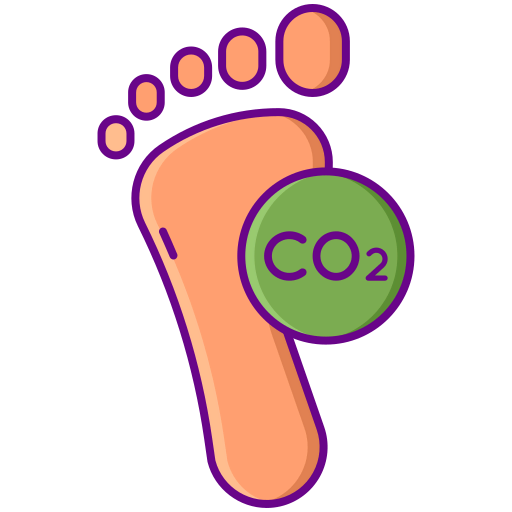 Carbon footprint icon