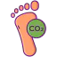 Carbon footprint ícone 64x64