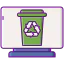 Waste bin ícone 64x64