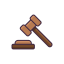 Court gavel icon 64x64