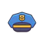 Полицейская шляпа иконка 64x64