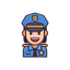 Женщина-полицейский иконка 64x64
