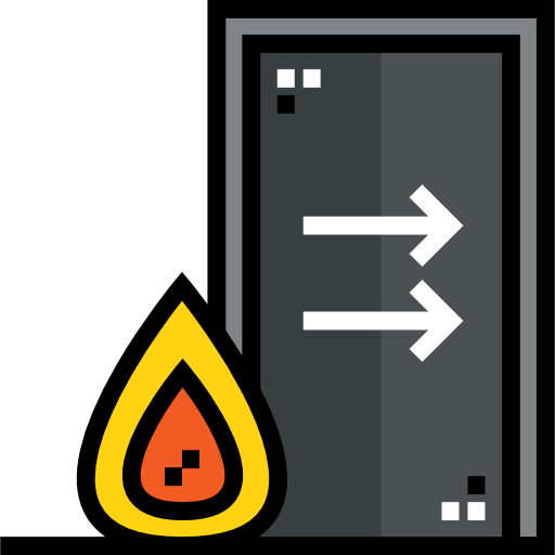 Fire exit icon