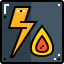 Electric fire icon 64x64