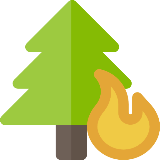 Forest fire icon