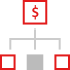 Organization chart icon 64x64