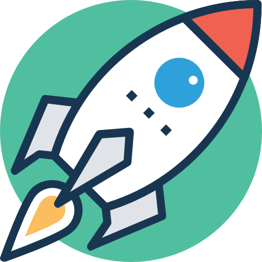 Rocket launch icon