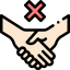 No handshake icon 64x64