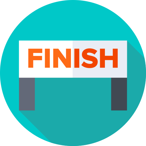 Finish line icon