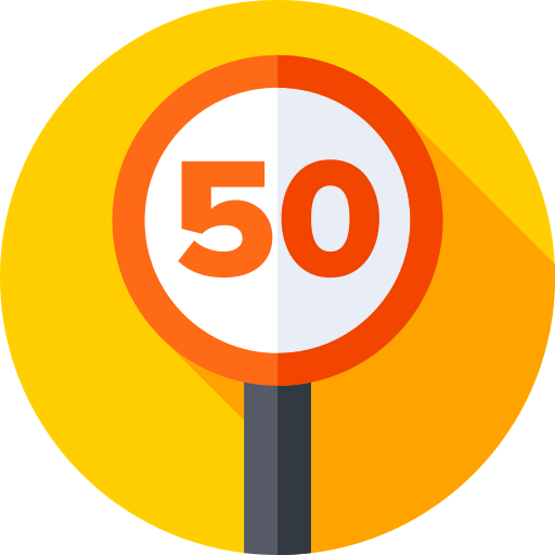 Speed limit icon