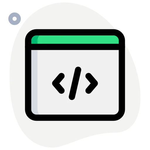 Web programming icon