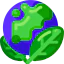 Зеленая земля иконка 64x64