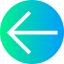 Left arrow アイコン 64x64