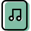 Musical note icon 64x64