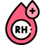 Blood rh positive ícone 64x64