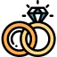 Обручальные кольца иконка 64x64