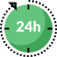 24 hours icon 64x64