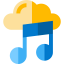 Music cloud ícone 64x64
