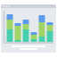 Bar chart icon 64x64