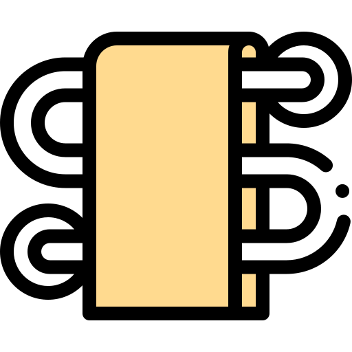 Heated towel rail icon