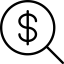 Money Search Symbol 64x64