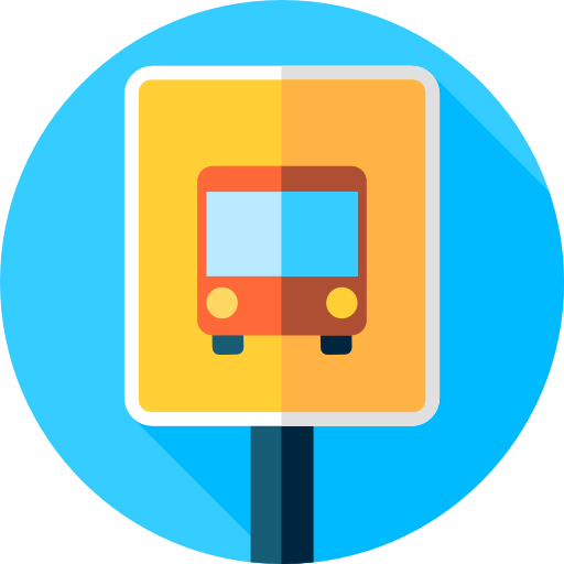 Bus stop icon