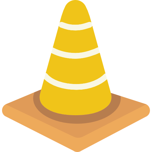 Traffic cone icon