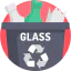 Glass bin Ikona 64x64