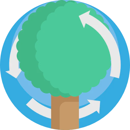 Cycle of nature icon
