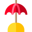 Sun umbrella icon 64x64