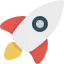 Rocket ship アイコン 64x64